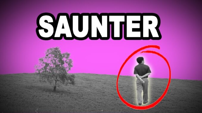 saunter